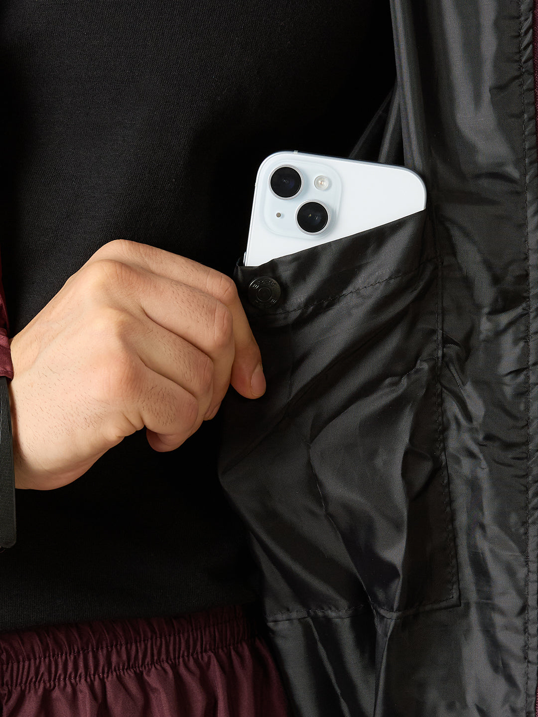 ZEEL Premium Men’s Rainsuit – Waterproof, Windproof - Wine EJS702 - Zeelretail