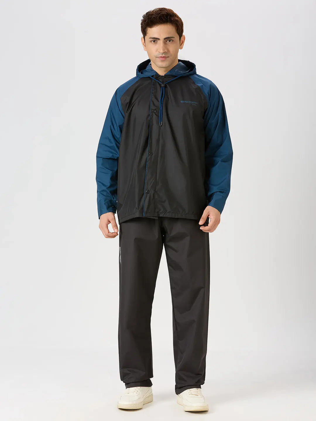 ZEEL WATERPROOF BLACK BLUE RAINSUIT - Zeelretail