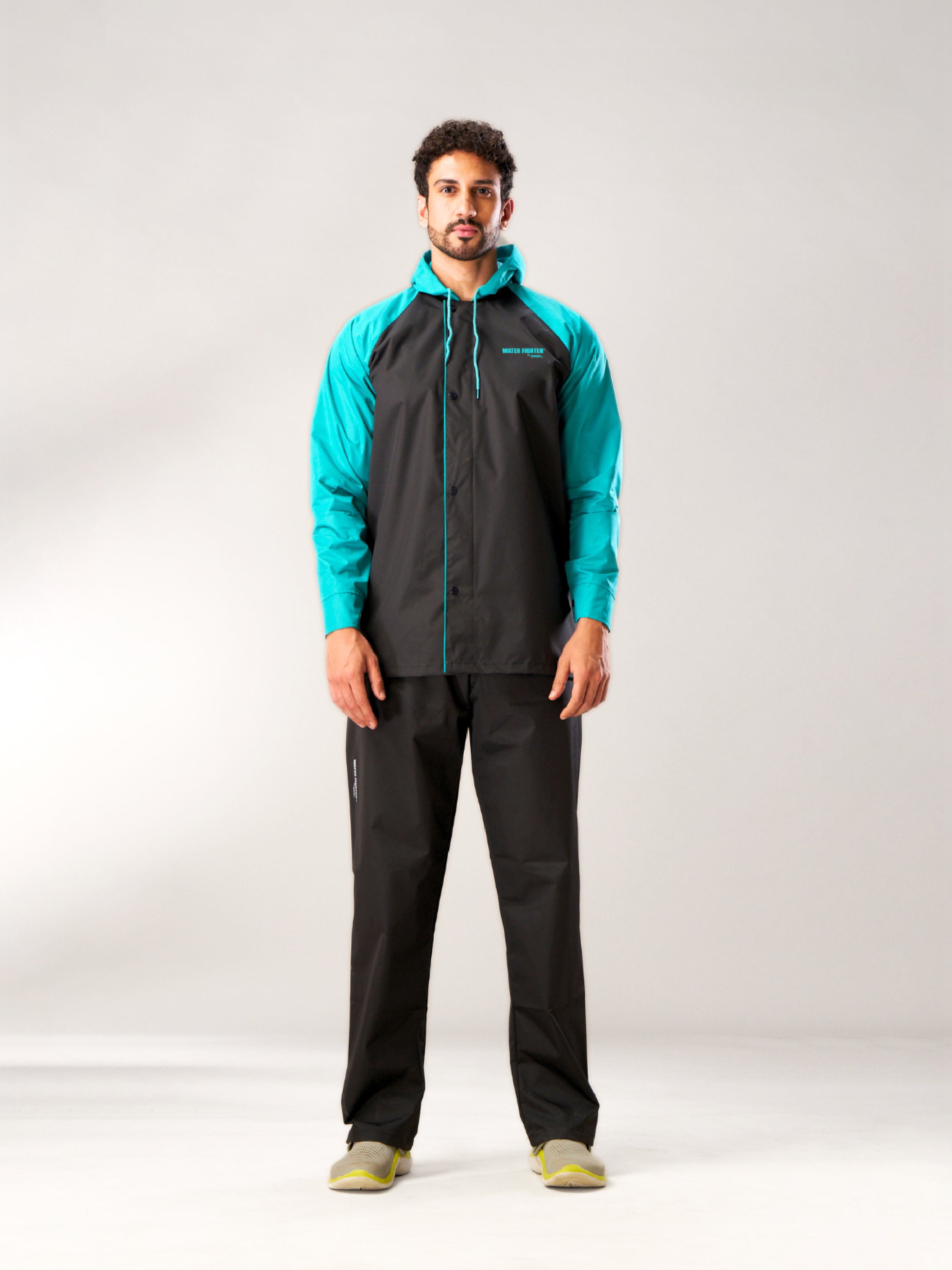 ZEEL WATERPROOF BLACK GREEN RAINSUIT - Zeelretail