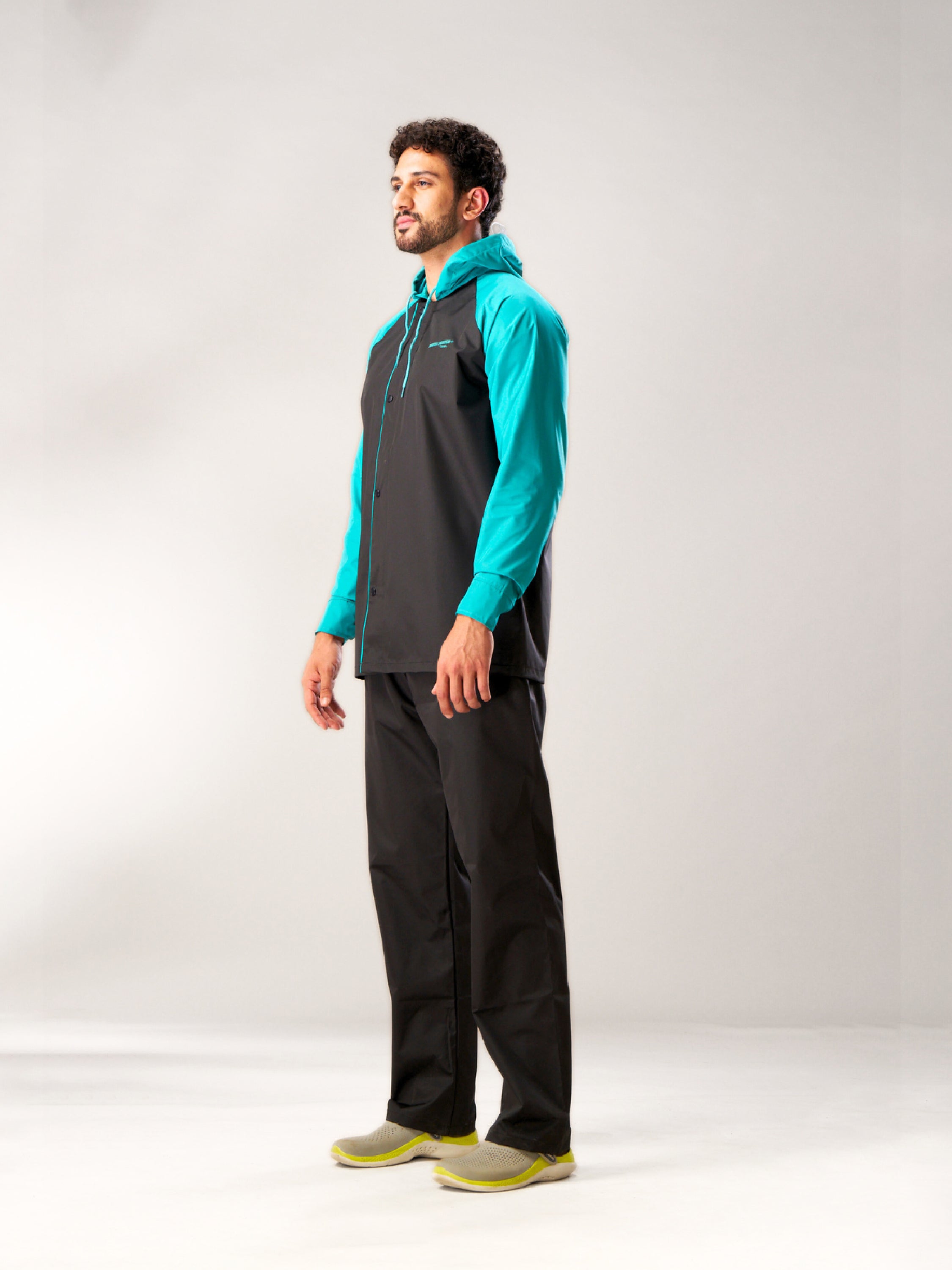 ZEEL WATERPROOF BLACK GREEN RAINSUIT - Zeelretail