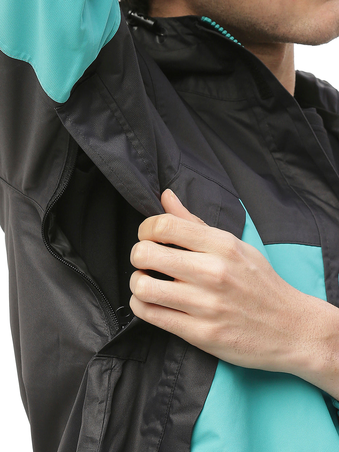 Expedition Black Coloumbia Men's Biker Rain Jacket - ZRR011 - Zeelretail