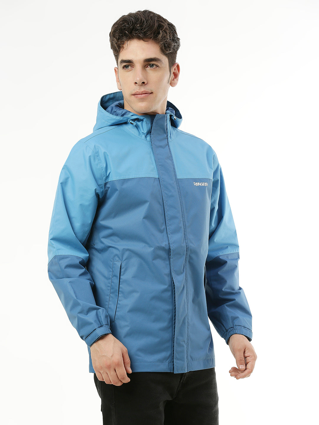 Blue Stylish Rain Men Jacket For Men - ZRR002 - Zeelretail