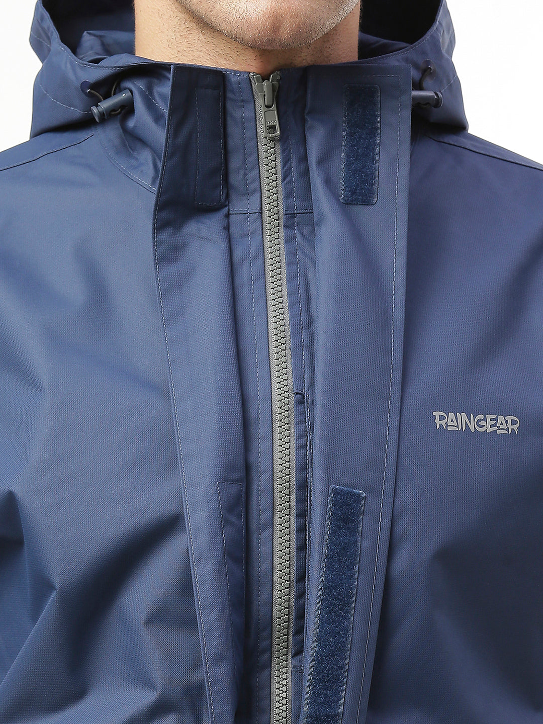 Waterproof Trekking Navy Grey Rain Jacket - ZRR003 - Zeelretail