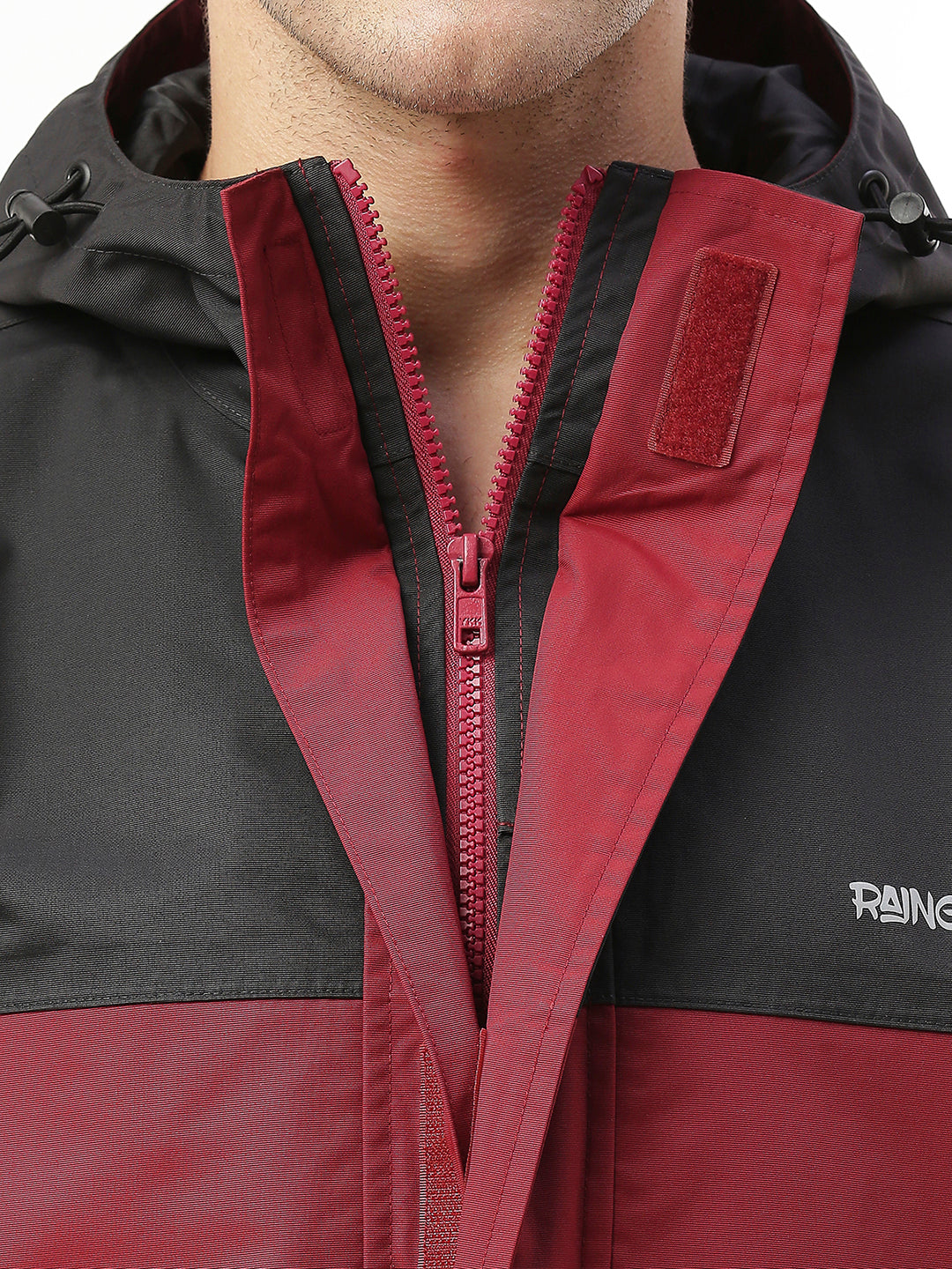 StormGuard Black Red Men's Rain Jacket - ZRS001 - Zeelretail