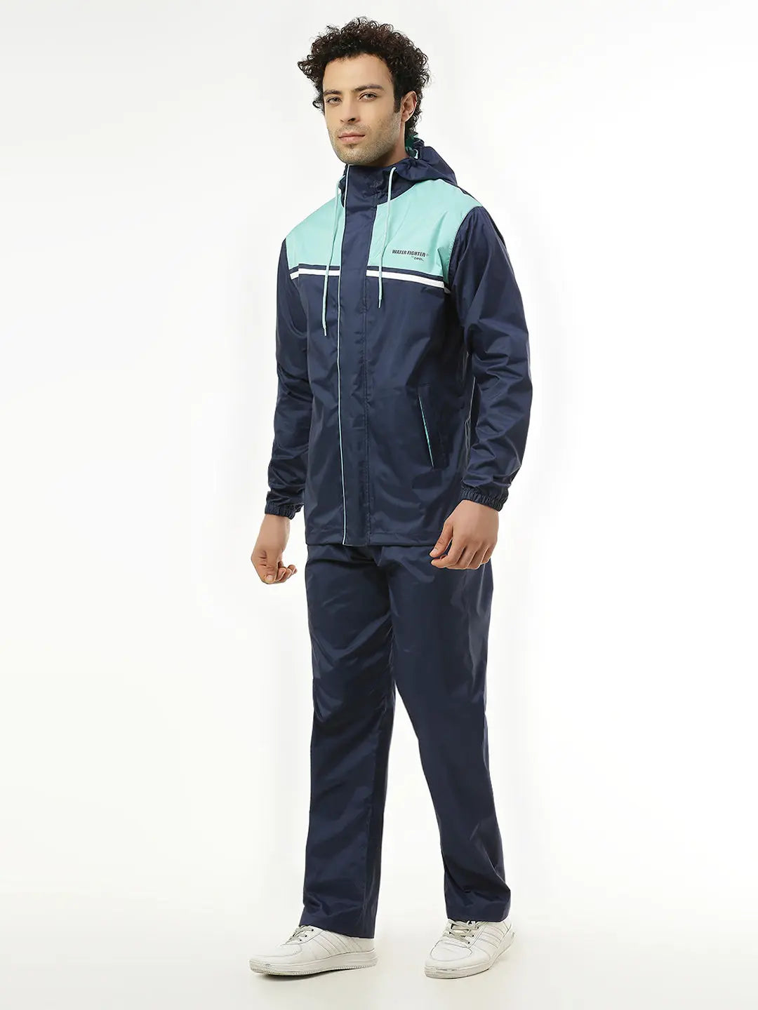 Zeel Active Sport Navy & Green Rainwear - AZ06 - Zeelretail
