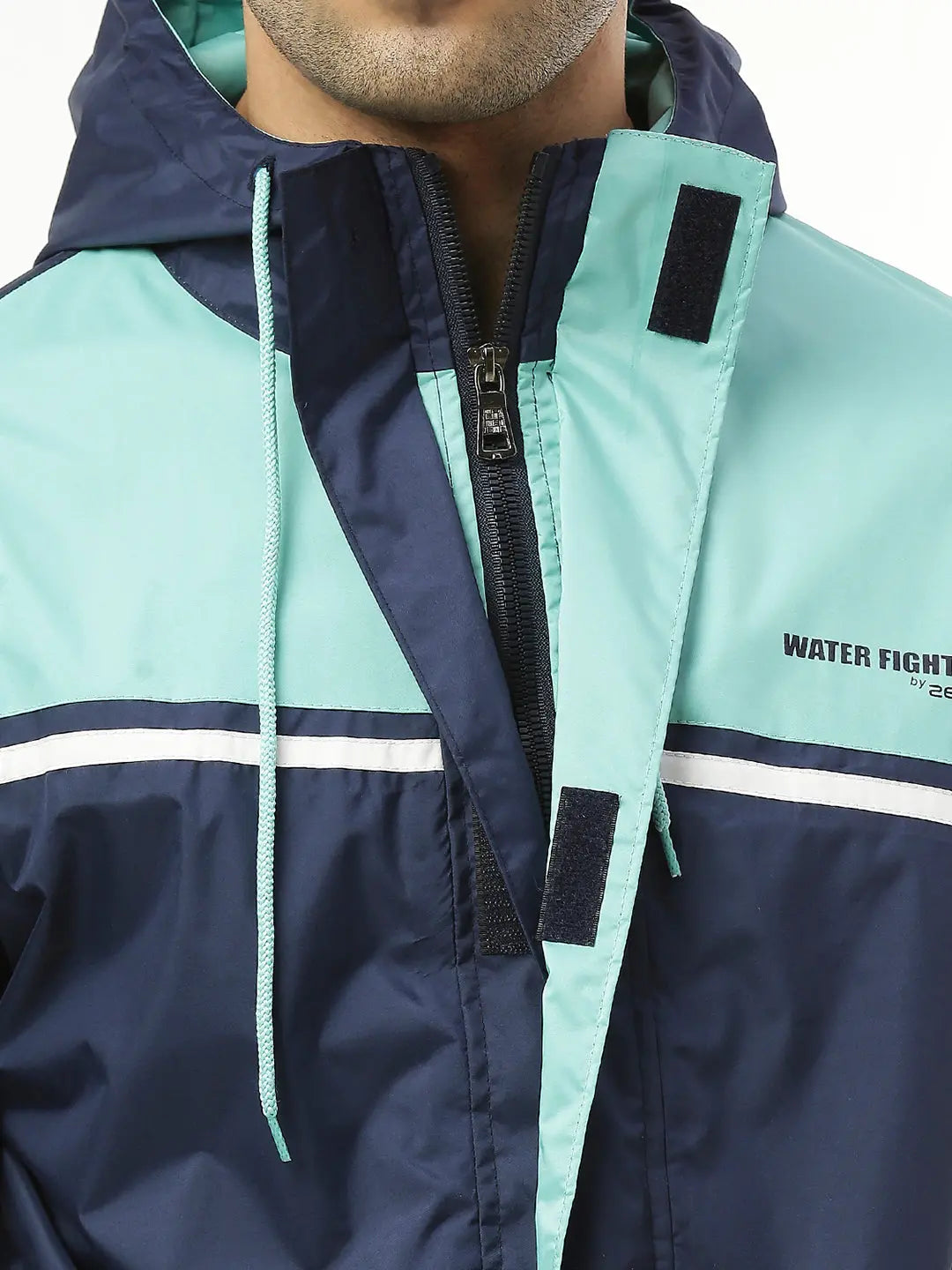 Zeel Active Sport Navy & Green Rainwear - AZ06 - Zeelretail