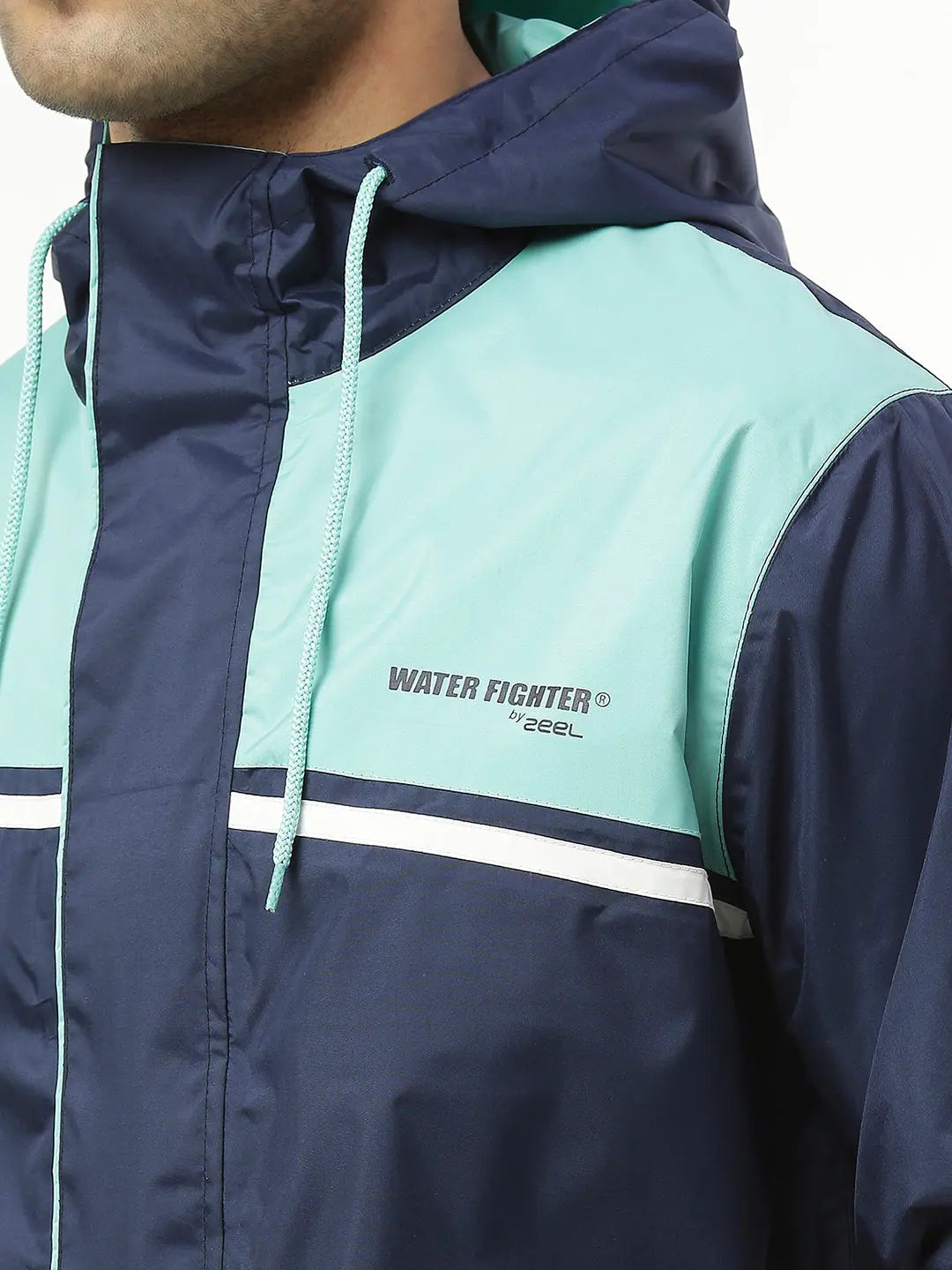 Zeel Active Sport Navy & Green Rainwear - AZ06 - Zeelretail