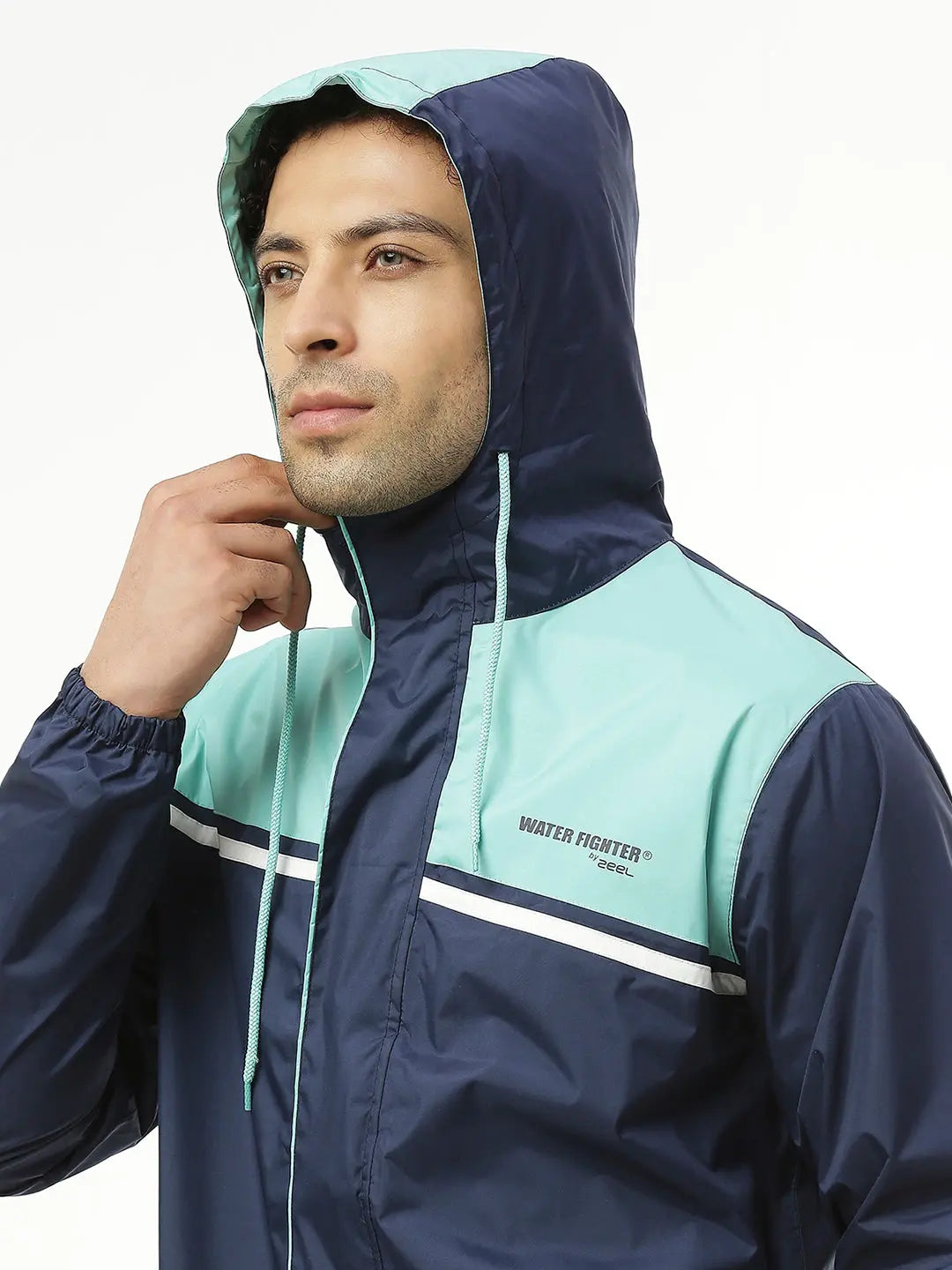 Zeel Active Sport Navy & Green Rainwear - AZ06 - Zeelretail