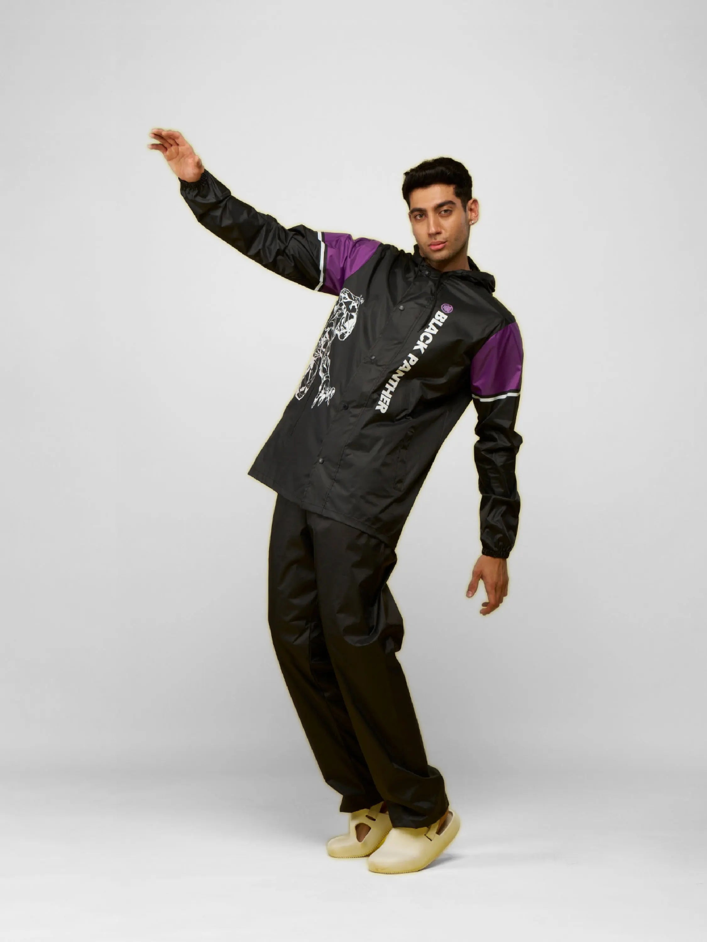 Zeel Black Panther Print Raincoat – Bold, Stylish & Waterproof - Zeelretail