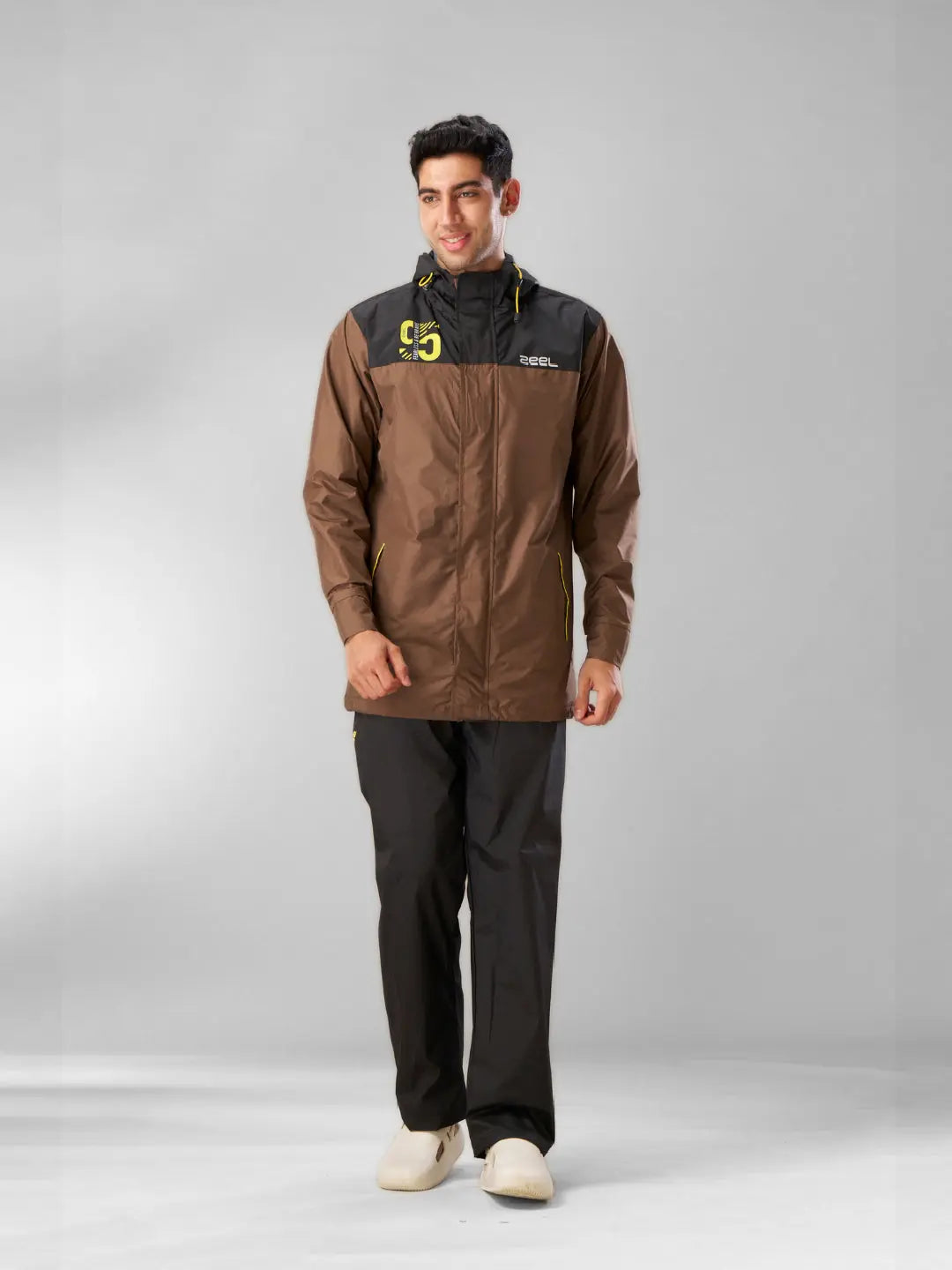 Zeel Classic Brown and Black Rainwear - ZT5 - Zeelretail