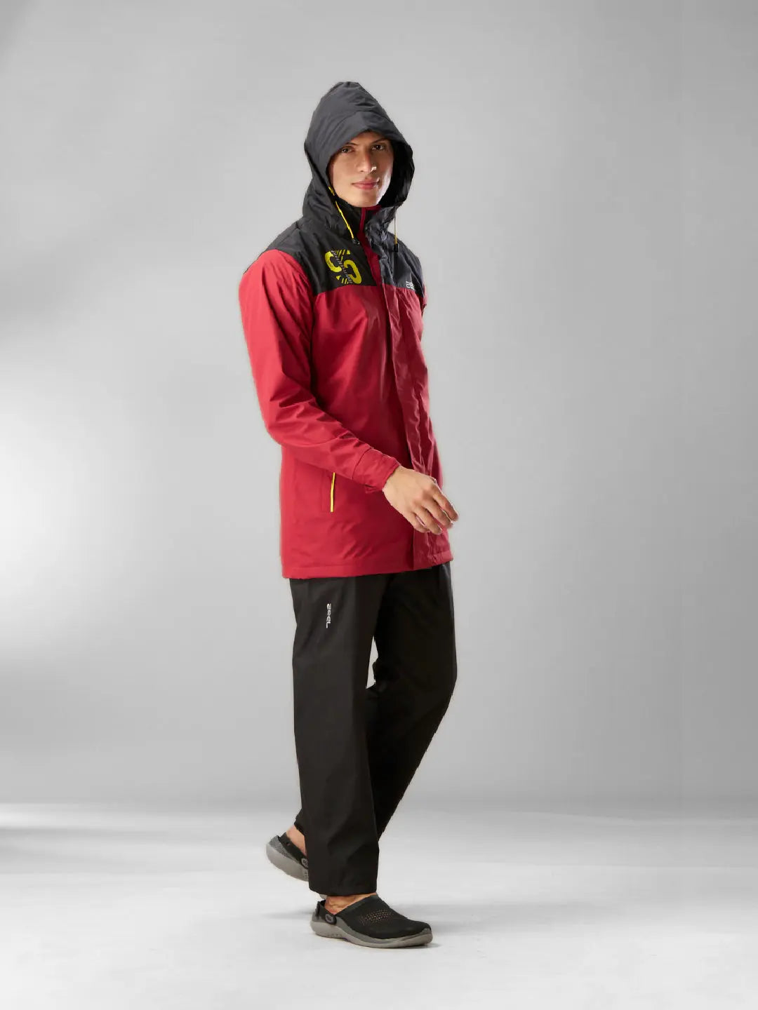 Zeel Classic Red and Black Rainwear - ZT5 - Zeelretail