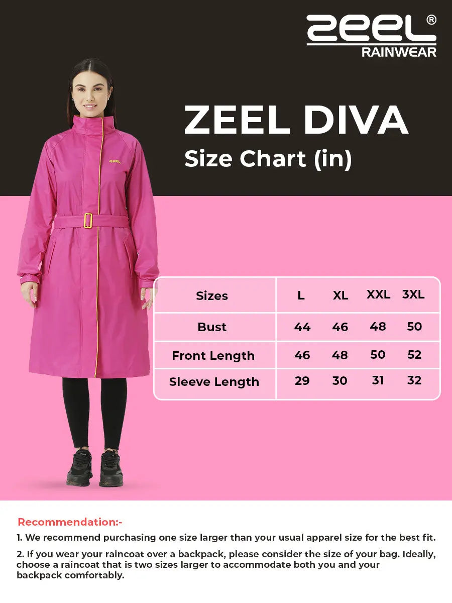 Zeel Diva Pink Trench Coat - Zeelretail