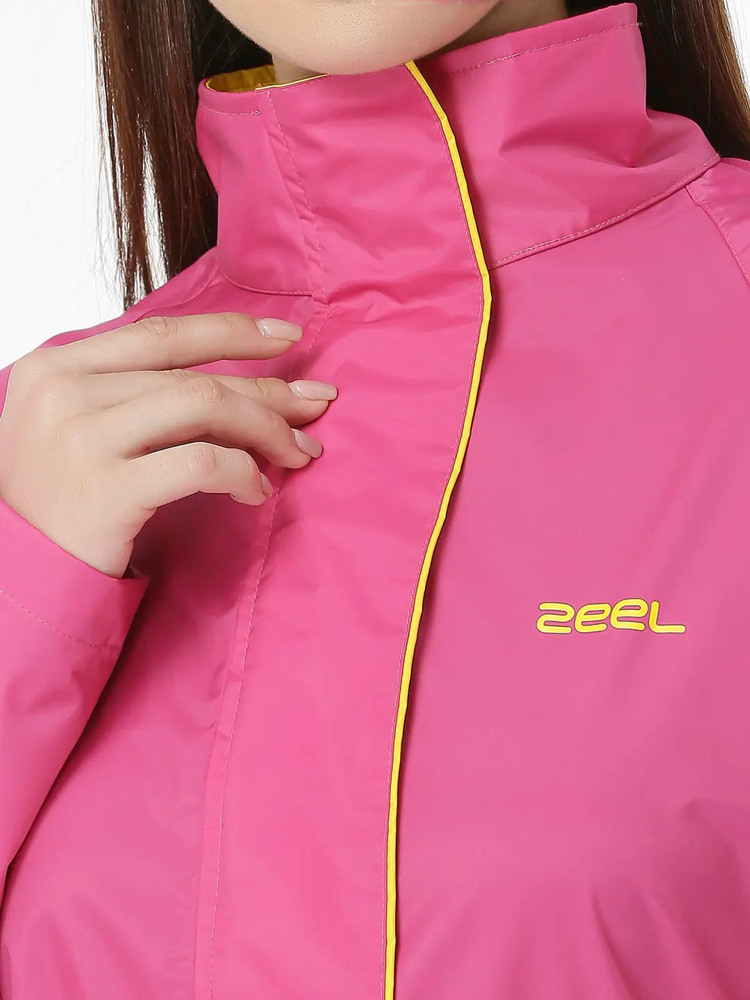 Zeel Diva Pink Trench Coat - Main Image