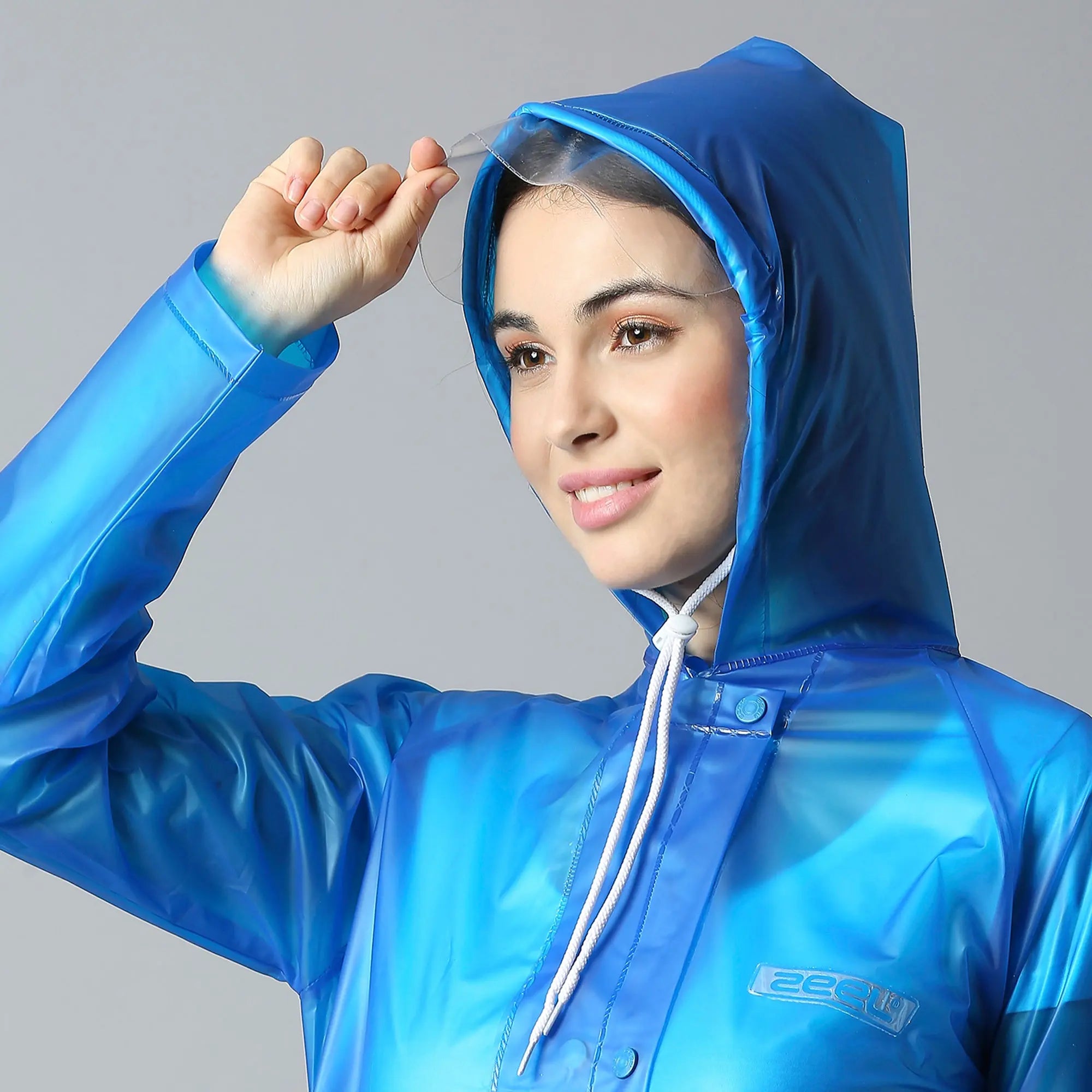 Zeel Girl Rider Blue Raincoat AZ08 - Zeelretail