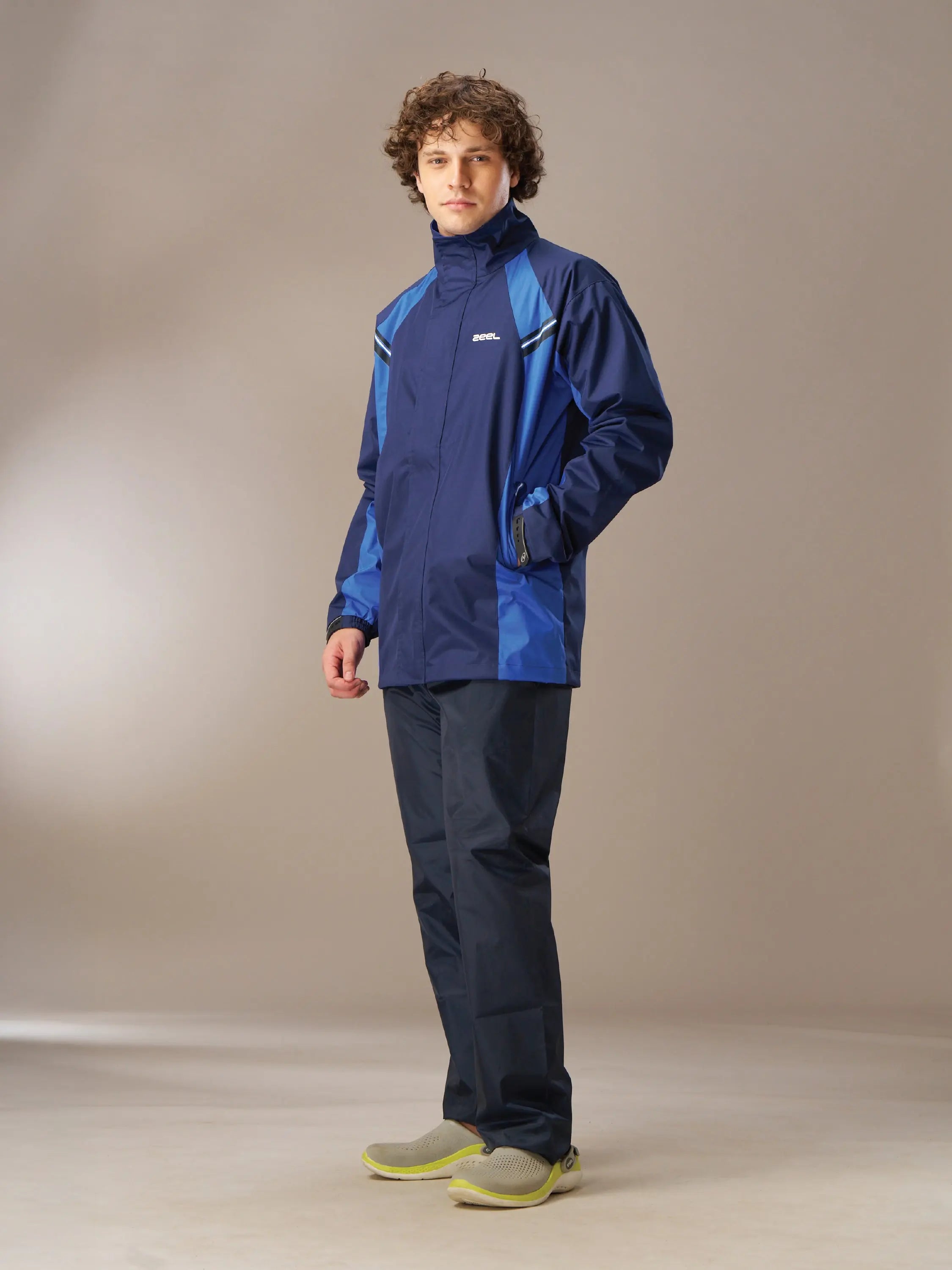 Zeel Go Hike Navy & Blue Rainsuit - JS508 - Zeelretail