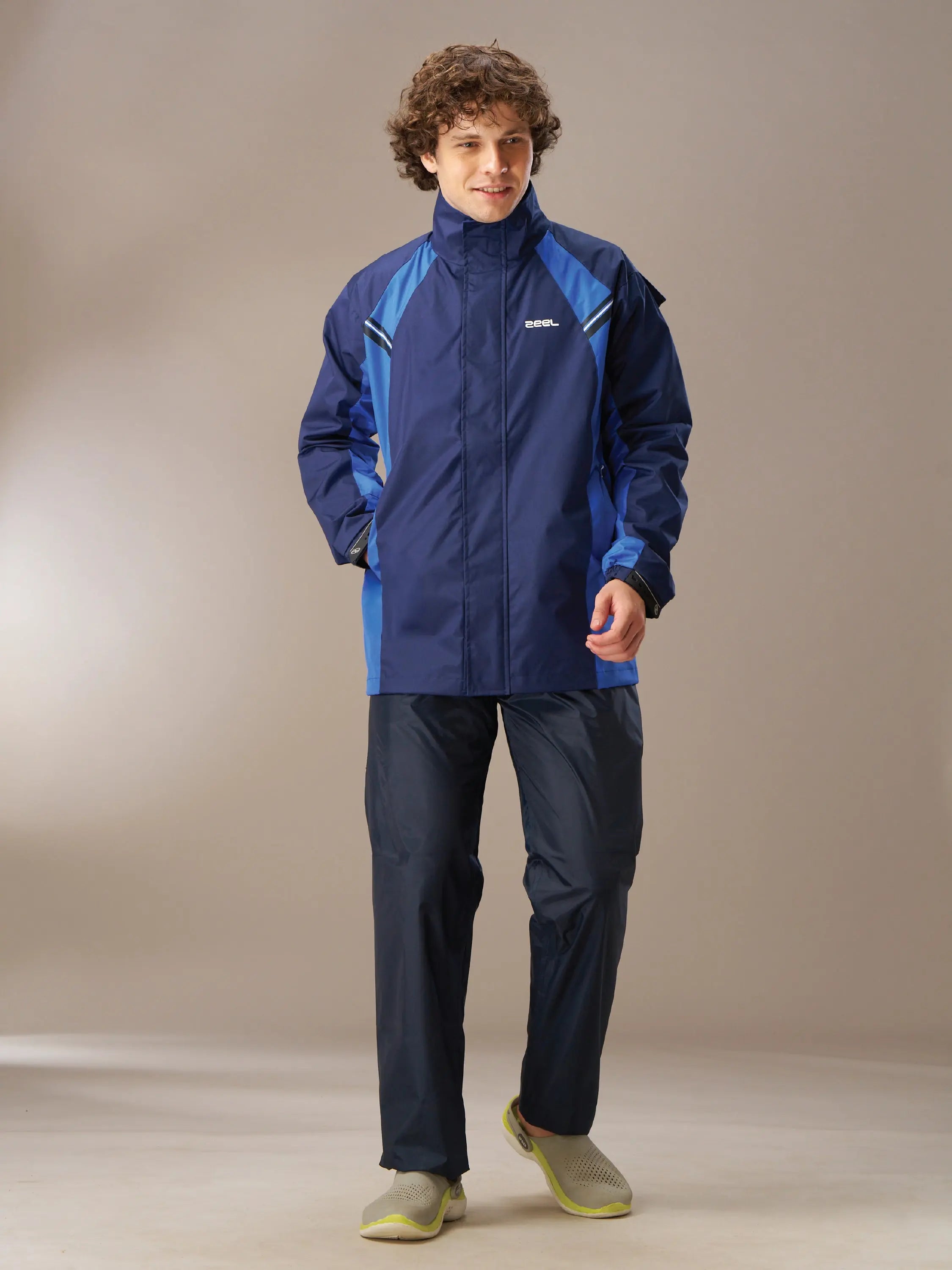 Zeel Go Hike Navy & Blue Rainsuit - JS508 - Zeelretail