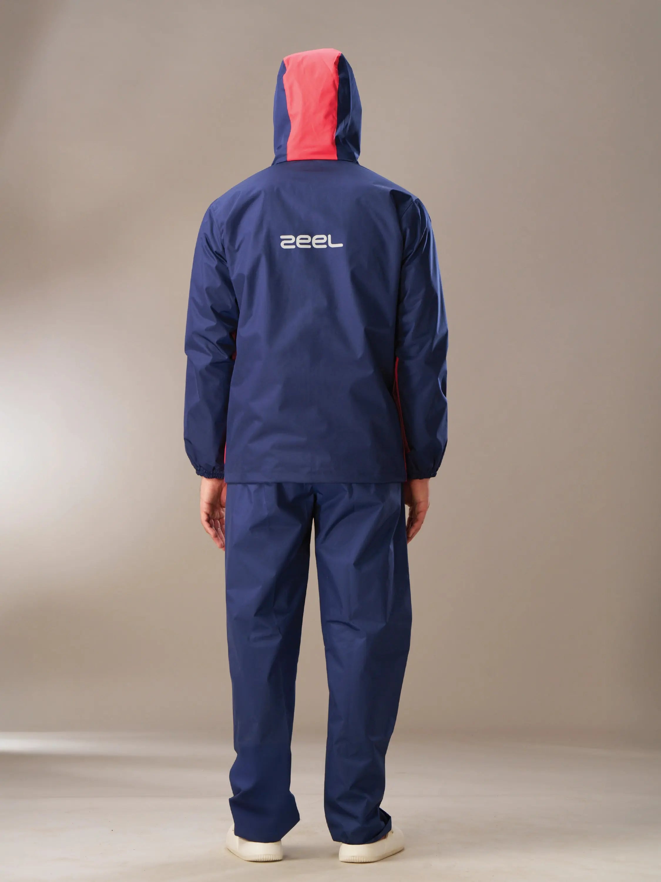 Zeel Go Hike Navy & Red Rainsuit - JS508 - Zeelretail