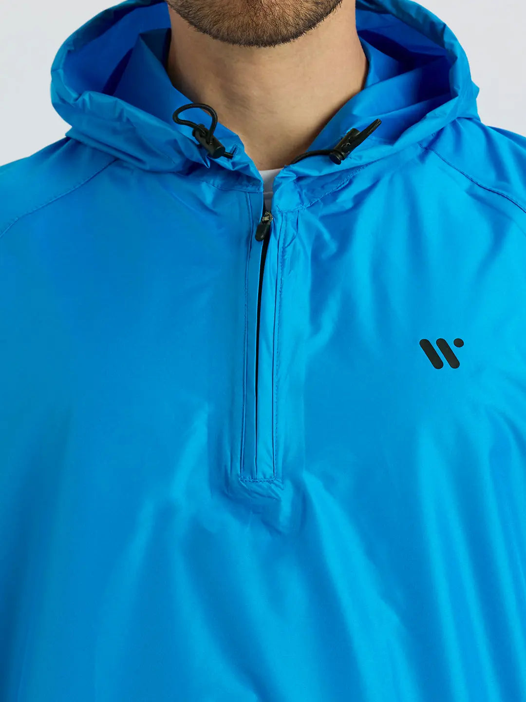Zeel Men’s Blue Lightweight Rain Jacket – Water Resistant, Travel Friendly - Zeelretail