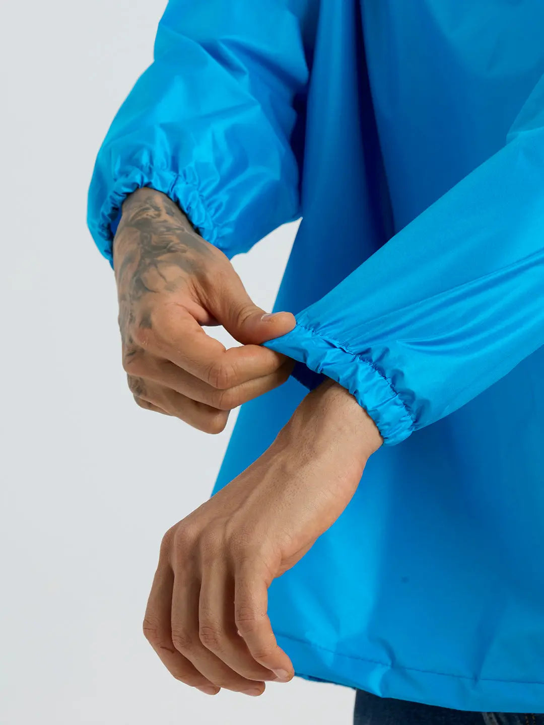 Zeel Men’s Blue Lightweight Rain Jacket – Water Resistant, Travel Friendly - Zeelretail