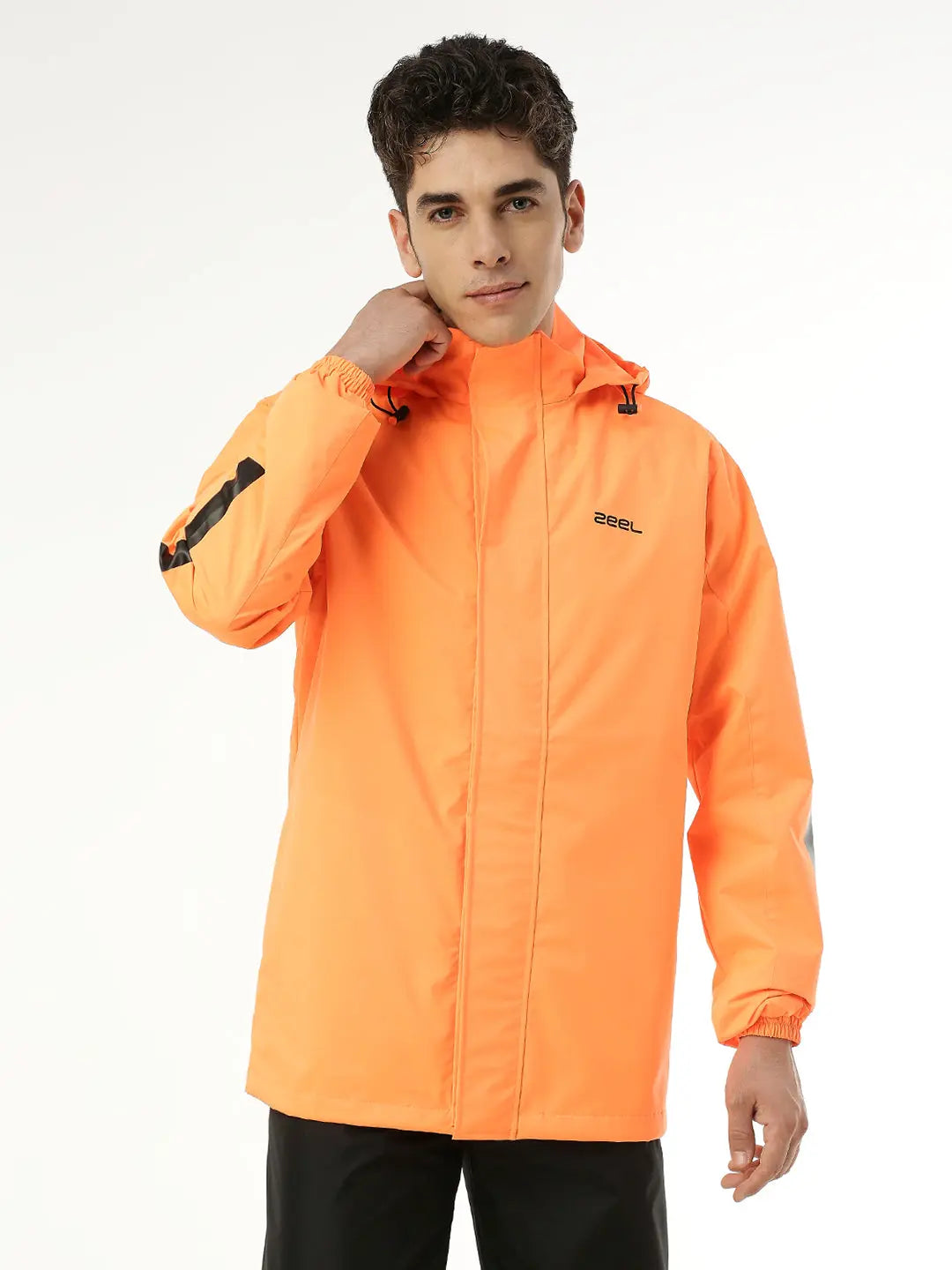 Zeel Men's Neon Orange Rainsuit - Zeelretail