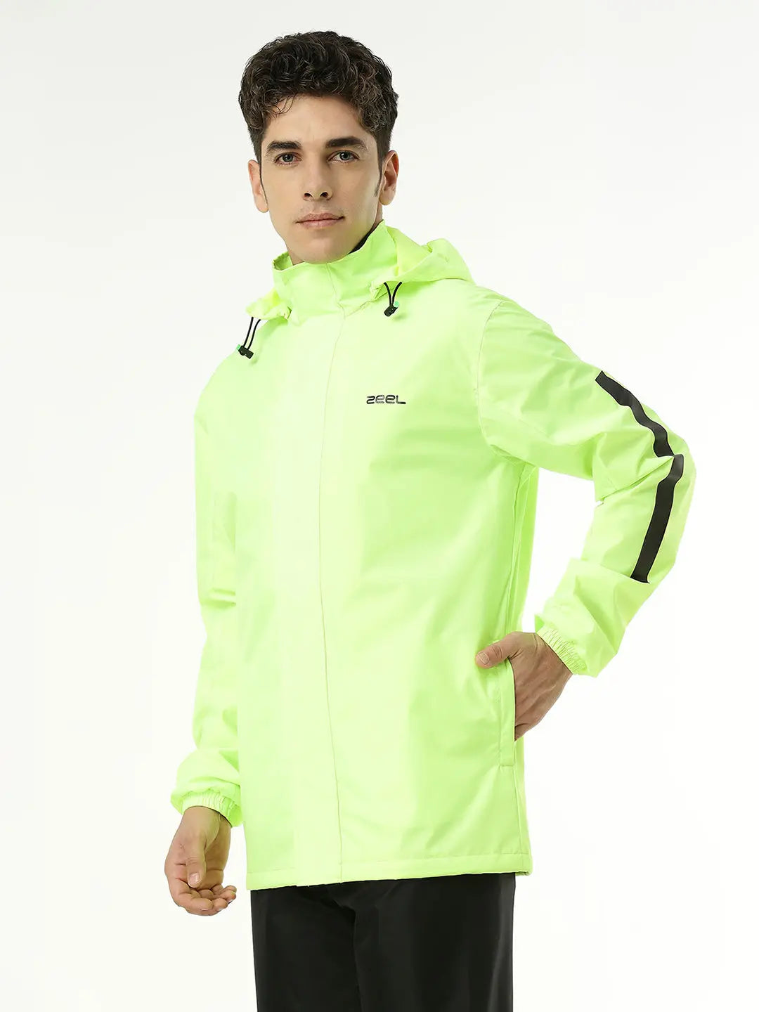 Zeel Mens Neon Green Rainsuit - Zeelretail