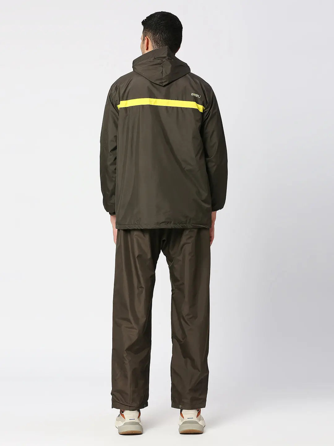 Zeel Sporty Olive & Lime Raincoat - JS301